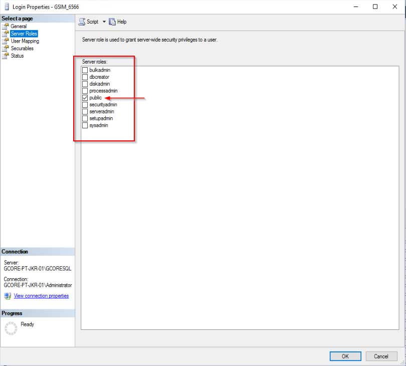 sql server role assignments